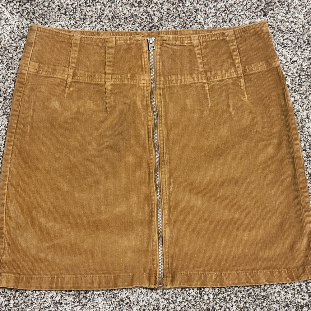 Tan Corduroy Women's Skirt- Size 12